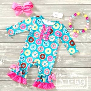 Pete and Lucy Milk Silk Donuts Romper